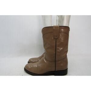 Villa Mens Size 6.5 E Brown Leather Roper Western Cowboy Boots